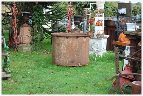 Brunnen becken tränke - becken, stahl