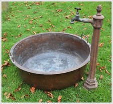 Brunnen Becken Kupfer Kessel